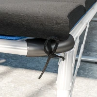 Outsunny Foldable Chaise Lounge Cushion Set of 2, Outdoor Lounge Chair Cushion Set, UPF50+ 230gsm Olefin, 80" x 26" Black(m-9)