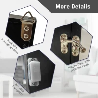 HOMCOM 23.5" x 31.5" UV-Resistant Sports Jersey Frame Display Case, Black(m-6)