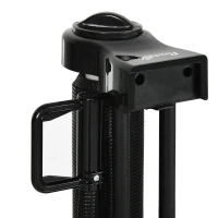 PawHut Retractable Pet Gate w/ Single Hand Operation, for Stairs, Doorways, Hallways - Black(m-10)