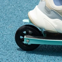 Aosom Stunt Scooter, Pro Scooter, Entry Level Freestyle Scooter w/ Lightweight Alloy Deck for 14 Years and Up Teens, Adults, Blue(m-9)