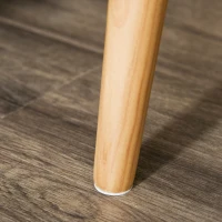 HOMCOM Nordic Bedside Table, Side End Table with 2 Drawers for Bedroom, 15.7"W x 11.8"D x 21.9"H, White(m-10)