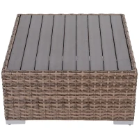 Outsunny Modern Rattan Patio Furniture Set, 7-Piece Outdoor Wicker Sofa Set with Cushions for Home & Family Gatherings, Gray(m-11)