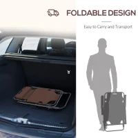 Outsunny Folding Chaise Lounge Chair, Outdoor Portable 2-Level Adjustable Recliner Zero Gravity Chair with Headrest Pillow, Armrests with Storage Mesh Pocket, Brown(m-5)