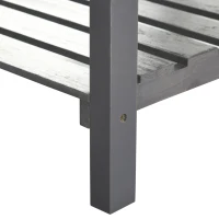 Outsunny Raised Garden Bed with Cold Frame Greenhouse, Grow Grids and Storage Shelf, Outdoor 2 Tiers Elevated Wood Planter Box for Herbs and Vegetables, Use for Patio, Backyard, Balcony(m-10)