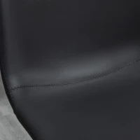 HOMCOM Adjustable Counter Height Bar Stools Set of 2, 360° Swivel Kitchen Counter Stools Dining Chairs with Backs, Vintage Leather, Retro Grey(m-10)