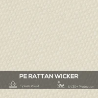 Pergola Canopy Replacement, Pergola Shade Cover for 10' x 10' Pergola (Outsunny 84C-038 Series), Beige(m-4)