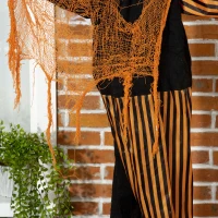 Outsunny 65" Life Size Outdoor Halloween Decorations Talking Circus Clown with A Balloon, Animated Prop with Sound and Motion Activated, Light Up Eyes, Laughter(m-9)