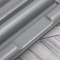 Soozier 43" Adjustable Aerobic Platform Stepper 3 Level with Risers 4” 6” 8” Cardio Fitness Trainer Workout Step Home Gym Exercise, Black Purple(m-11)