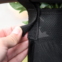 Outsunny Outdoor Rocking Chair, Chaise Lounge Pool Chair for Sun Tanning, Sunbathing, a Rocker with Side Pocket, Armrests & Pillow for Patio, Lawn, Beach, Black(m-9)