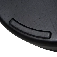 Outsunny Fillable Patio Umbrella Base Stand, Round Plastic Umbrella Holder for Outdoor, Patio, Garden, Deck and Beach, 46lb Capacity Water or 57lb Capacity Sand, Fit Dia 38mm Pole, Black(m-9)