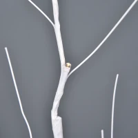 Outsunny 5FT Garden Birch Tree Light with 58 Warm LEDs and 8 Light Modes, DIY Artificial Tree Lamp for Outdoor and Indoor Birthday Wedding Party(m-10)