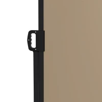 Outsunny 13' x 6' Retractable Side Awning, Outdoor Privacy Screen for Garden, Hot Tub, Balcony, Terrace, Pool, Khaki(m-9)