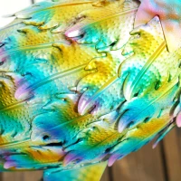 Outsunny Peacock Garden Statue, 32.7" Standing Lawn Ornament, Steel Garden Decor Bird Statue with Stakes for Lawn Patio Backyard Decoration, Mixed Colour(m-10)