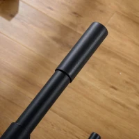 Soozier Dip Stand Station, Heavy Duty Upper Body Equipment, Tricep Dips, Pull-Ups, Push-Ups, L-Sits for Home, Gym, Office, Black(m-7)