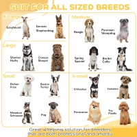 PawHut Whelping Box for Dogs with Retractable Light Stand, Waterproof Pad, Rail, Adjustable Height Door, 49" x 47"(m-7)