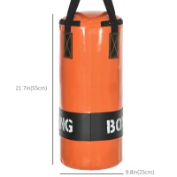 Soozier Hanging Punching Bag, Heavy Bag with Punch Gloves and Wall Mount Hanger for MMA and Muay Thai Workouts(m-3)