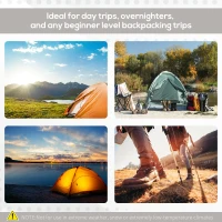 Outsunny 2-3 People Pop Up Camping Tent Waterproof Automatic Instant Tent Portable Cabana Beach Tent with Rainfly, Carry Bag, Windows and Doors, Outdoor Camping Hiking Indoor(m-7)