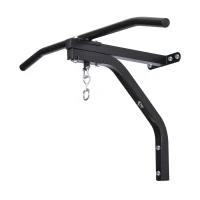 Soozier Punching Bag Hanger with Pull-up Bar Wall Mount Bracket Kick Boxing MMA Training Frame Home Fitness Workout Pull Up Bar(m-10)