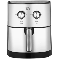HOMCOM Air Fryer, 1700W 6.9 Quart Air Fryer Oven with 360° Air Circulation, Adjustable Temperature, Timer and Nonstick Basket for Oil Less or Low Fat Cooking(m-11)