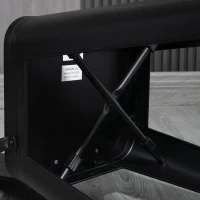 HOMCOM 3 Piece Industrial Dining Table Set, Bar Height Bar Table and Chairs Set with Footrests for Bistro, Pub, Black and Brown(m-9)