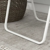 Outsunny Set of 2 Folding Patio Chairs, Classic Portable Chair Set, Outside Chairs with Armrests for Camping, Garden, Pool, Beach, Backyard, Blue(m-10)