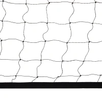 HOMCOM Portable and Foldable Badminton Tennis Net Set for Adult & Kids with Carrying Bag Height Adjustable Indoor Outdoor, Beach, Backyard Use(m-9)