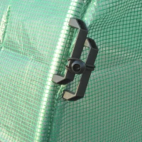 Outsunny 20' x 10' x 7' Tunnel Greenhouse Outdoor Walk-In Hot House with 2 Hinged Doors, Reinforced Steel Frame, PE Cover, Green(m-9)
