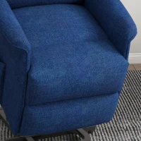 HOMCOM Power Lift Chair for Seniors, Electric Lift Recliner Chair with Remote Control, Side Pockets for Living Room, Dark Blue(m-9)