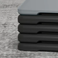 Soozier 5-Level Height Adjustable Stepper, Aerobic Exercise Step Platform, 4" 6" 8" 10" 12", Grey(m-9)