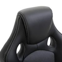 Vinsetto PU Leather Gaming Chair High Back Office Chair with Adjustable Height, Computer Gamer Chair, Grey(m-7)