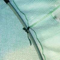 Outsunny 19.7' x 9.8' x 6.6' Large Walk-in Greenhouse Garden Plant Seed Growing Tent Tunnel Shed with Windows and Door Green(m-10)