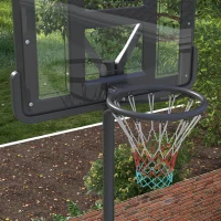Soozier Portable Basketball Hoop, 7.5-10FT Height Adjustable Swimming Pool Basketball Goal with 43.25" Backboard, Wheels and Fillable Base, for Youth & Adults(m-8)