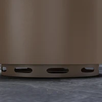 Outsunny Smokeless Fire Pit, Portable Camping Bonfire Stove with Poker for Backyard Patio Picnic, Steel, Bronze(m-9)