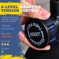 Soozier 2- IN -1 Elliptical Machine Magnetic Cardio Workout Exercise Bike Cross Trainer with 8 Level Resistance, LCD Digital Monitor, Pad Phone Holder for Home Office Gym, 220lbs Weight Capacity(m-6)