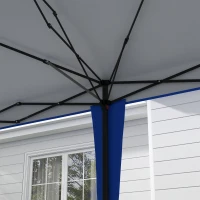 Outsunny 10' x 19.2' Outdoor Gazebo Pop Up Canopy Party Tent with Carrying Bag, Blue(m-9)
