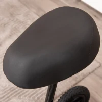 HOMCOM Seated Knee Walker, Foldable Steerable Medical Knee Scooter, Crutch Alternative with Braking System, Storage Bag for Foot Injuries, Black(m-10)