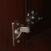 HOMCOM Mobile Storage Cabinet Organizer with Drawer and Cabinet, Printer Stand with Castors, Brown(m-9)