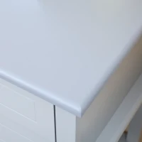 HOMCOM Side Table with 2 Storage Drawers, Modern End Table with Bottom Shelf for Living Room, Home Office, Grey(m-8)