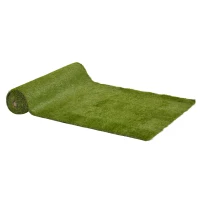 Outsunny 13' x 3.3' Synthetic Artificial Grass Turf Realistic Fake Thick Grass with UV Protection & Drain Holes, Outdoor Easy to Clean Lawn Pet Turf with High Density, 1.2'' Height(m-1)