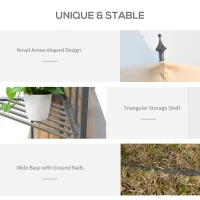 Outsunny 10' x 10' Steel Outdoor Patio Gazebo Canopy with Removable Mesh Curtains, Display Shelves, & Steel Frame, Beige(m-4)