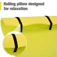 Soozier 16.5' x 5' Lily Pad Floating Mat for Water Recreation and Relaxing, Tear-Resistant XPE Foam Water Floating Mat for Lake, River, Beach, Pool, Yellow(m-6)
