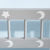 Qaba Toddler Toy Box Storage Bench with Large 27 L Interior, Kids Storage Bench Seat with Storage for Toddler Playroom Furniture, Kids Bedroom Furniture, Toy Organizer and Storage Bin, Gray(m-8)