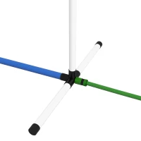 PawHut 2pc Dog Agility Training Equipment Set with Spray Water Tube, White(m-8)