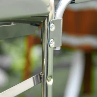 Outsunny Portable Outdoor Charcoal BBQ Grill Kebab Barbecue Charcoal Stainless Steel Smoker Camping Cooking(m-10)