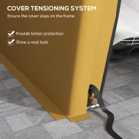 Outsunny Carport 12' x 20' Portable Garage, Heavy Duty Car Port Canopy with Ventilation Windows and Large Roll-up Door, Yellow(m-8)