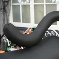 HOMCOM 6.2' Inflatable Halloween Black Cat, Blow Up Outdoor LED Yard Display, Waterproof(m-9)