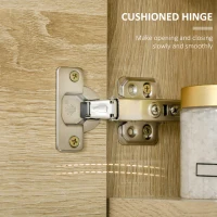 kleankin Bathroom Medicine Cabinet, 23.5" x 27.5" Wall-Mounted Bathroom Mirror Cabinet with 3 Storage Shelves, Inside Adjustable Shelf, and Towel Rack, Natural(m-7)