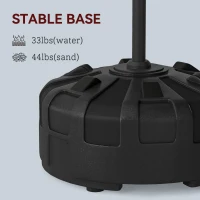 Soozier Boxing Bag with Stand, Adjustable Height Punching Speed Bag with 2 Target Arms, for Training, Exercise, Black(m-7)