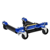 DURHAND Hydraulic Wheel Dolly Tire Jack with Ratcheting Foot Pedal for Vehicle Positioning for Car Truck RV Trailer, 1500LBS, Set of 1(m-11)