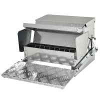 PawHut 25 lbs Automatic Chicken Feeder, Galvanized Steel